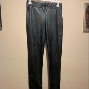 Classic Black Leather Pants